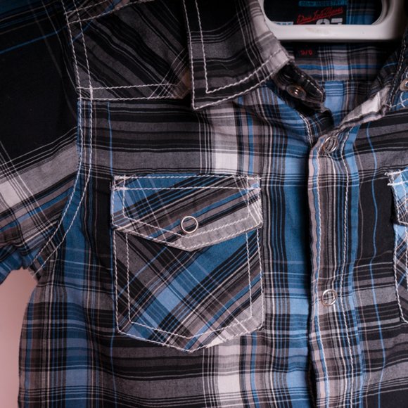 ✨✨ 3/$25 Urban Vintage Plaid Shirt Size 5-6 - Picture 4 of 5